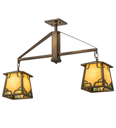 Kirkpatrick 2 Light Island Pendant 22 x 7 Inches by Meyda Tiffany - 174319