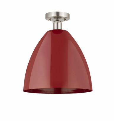Plymouth Dome 1 Light 12 Inch Wide Steel Semi Flush Mount by Innovations - 616-1F-PLYM-12