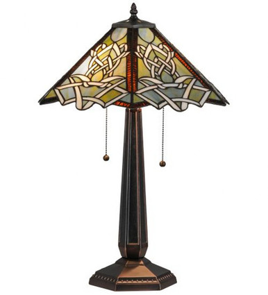 Glasgow Bungalow 24.5 Inch H Glasgow Bungalow Table Lamp by Meyda Tiffany - 154481