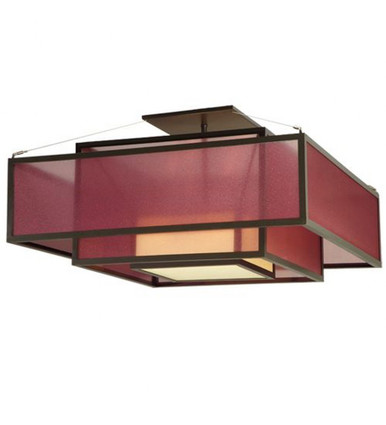 Quadrato Umador 4 Light Square Semi Flush Mount 19.5 x 51 Inch by Meyda - 134842