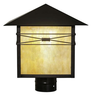 Seneca Saltire 1 Light Outdoor Post Mount 12.5 x 15.5 In by Meyda Tiffany - 267961