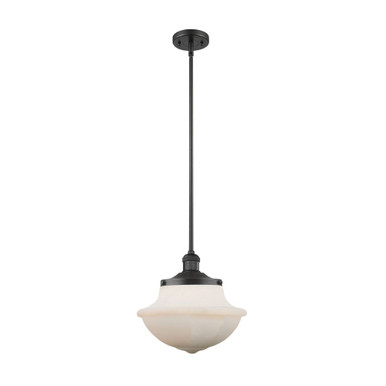 Oxford 100W 1 LED Stem Hung Mini Pendant 11.5X11.75 Inch by Innovations - 201S-G54-LED