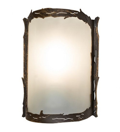 Leaf Edge 1 Light Wall Sconce 9 x 6 Inches by Meyda Tiffany - 269722