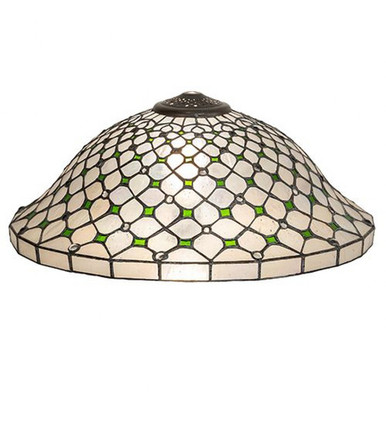 Diamond & Jewel - Shade-8 Inches Tall and 18 Inches Wide by Meyda Tiffany - 258307