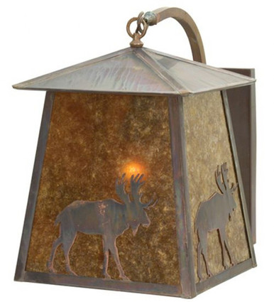 Stillwater Lone Moose 1 Light Wall Sconce 20 x 16 Inches by Meyda Tiffany - 18675