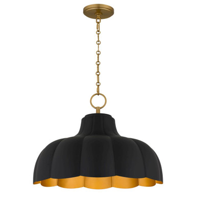 Leanne 4 Light Pendant 14 Inch Tall and 19.5 Inch Wide by Quoizel - LEA2820MBK