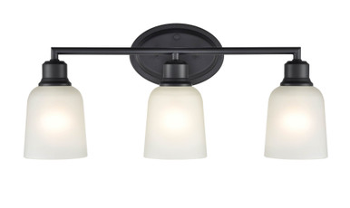 Amberle 3 Light Bath Vanity 10 Inch Tall and 22 Inch Wide by Millennium - 2803-MB