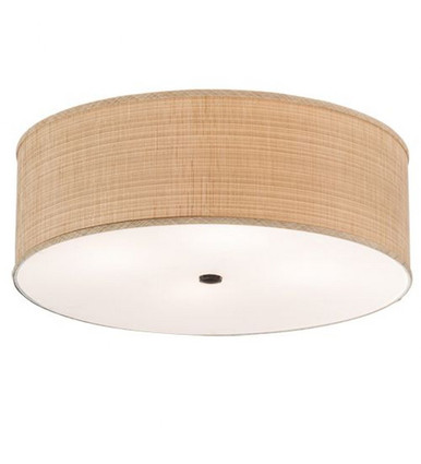 Cilindro Textrene 4 Light Flush Mount 9 x 24 In by Meyda Tiffany - 205419