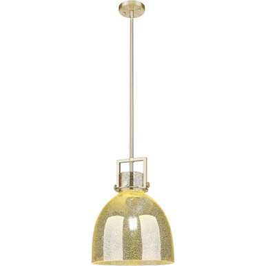 Newton Bell 1 Light Down Mini Pendant 16.75 and 12 Inch Wide by Innovations - 411-1SM-G412-12