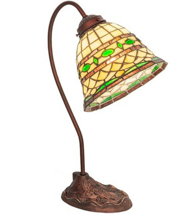 Tiffany Roman 1 Light Desk Lamp 17 x 8 Inches by Meyda Tiffany - 247792