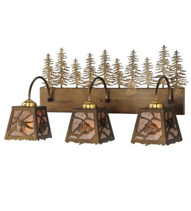 Spruce Pine 3 Light Bath Vanity 15.5 x 11 Inches by Meyda Tiffany - 143443