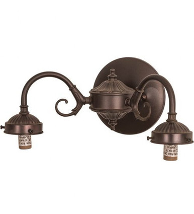 2 S-Arm Sconce/Plain Fitters/Rot Switch by Meyda Tiffany - 144566