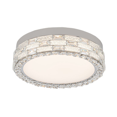 Elegance 60W 1 LED Flush Mount 3.54 Inch Tall X 19.69 Inch Wide by Artcraft - AC6926PN