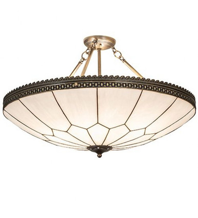 Vincent Honeycomb 6 Light Semi Flush Mount 20 x 30 Inches by Meyda Tiffany - 268622