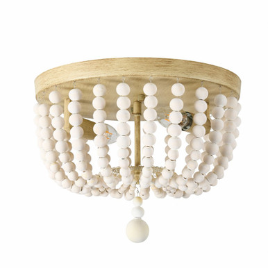 Bridget 2 Light Flush Mount 10 Inch Tall and 13 Inch Wide by Dainolite - BGT-132FH