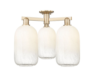 Brookhaven Cloche 3 Light Semi Flush Mount 24.5 Inch Wide by Innovations - 716-3F-G482-7_P