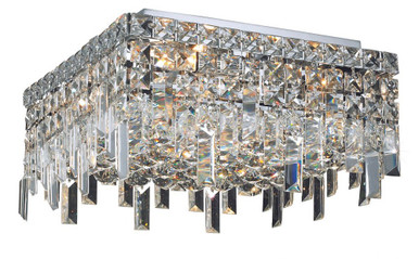 Maxime 4 Light 12 Inch Wide Flush Mount by Elegant V2033F12 - V2033F12