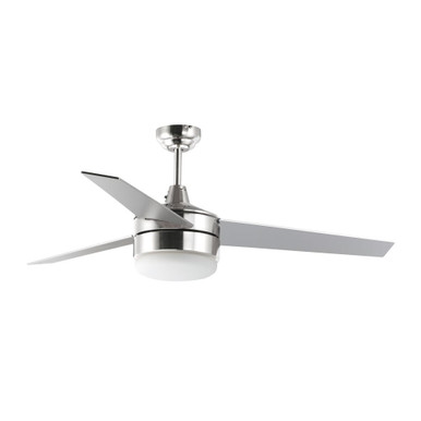 Basic Max 52 Inch Indoor Ceiling Fan with Light Kit III by Maxim - 89909FTSNBK