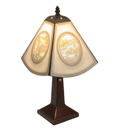 Lithophane Americana 1 Light Accent Lamp 17 x 12 Inch by Meyda Tiffany - 218414