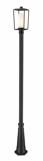 Sheridan 1 Light Outdoor Post Mount In Modern Style 111.5 x 10 In by Z-Lite - 595PHMR-519P-BK