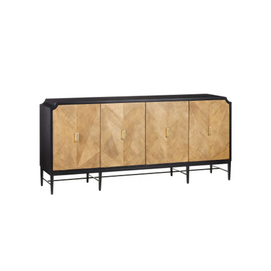 Kallista 4 Door Credenza 36.5 Inch Tall and 80 Inch Wide by Currey Company - 3000-0271