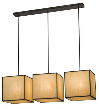 Quadrato Kessler 3 Light Island Pendant 61.5 x 16 Inches by Meyda Tiffany - 144372