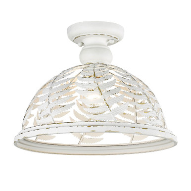 Annalin 1 Light 13 Inch Wide Semi Flush Mount by Golden - 7866-SF VDW