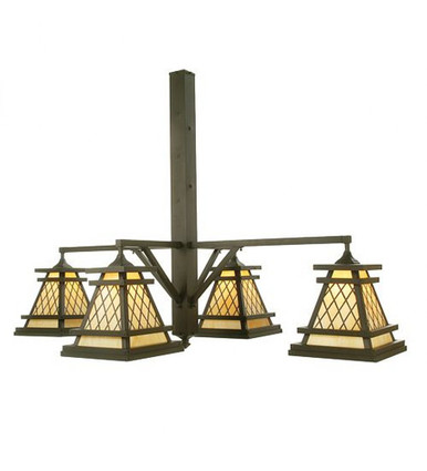 Wilson 4 Light Chandelier 36 x 65 Inches Wide by Meyda Tiffany - 104054