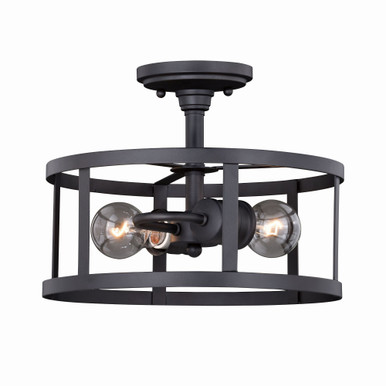 Akron 2 Light 24 Inch Wide Semi Flush Mount by Vaxcel - C0186