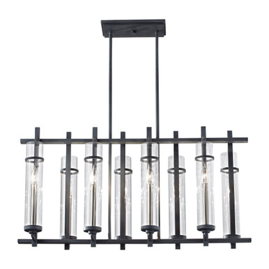 Ethan 8 Light Mini Island Chandelier by Generation Lighting - F2630/8AF/BS