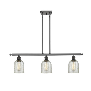 Caledonia 100W 3 LED Stem Hung Island 9.5 and 36 Inch Wide by Innovations - 516-3I-OB-G259-LED