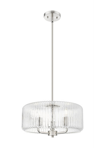 Windsor 3 Light Stem Hung Pendant 9.25 Inch and 16 Inch Wide by Innovations - 436-3S-SN-G436-16CL