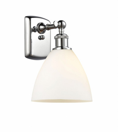 Bristol 1 Light Glass Wall Sconce 10.5 Inch X 7.5 Inch Wide by Innovations - 516-1W-PC-GBD-751