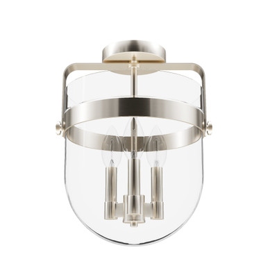 Karloff 3 Light 11.75 Inch Wide Flush Mount by Hunter Fans - 19835