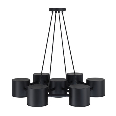 Fleur Oasis 7 Light Chandelier 30 Inch Wide by Designers Fountain - D353C-7CH-MB