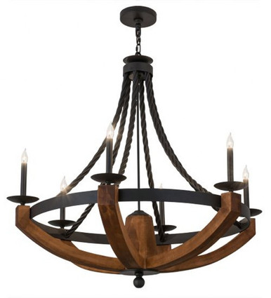 Doyle 6 Light Chandelier 44 Inches Tall and 42 Inches Wide by Meyda Tiffany - 164690
