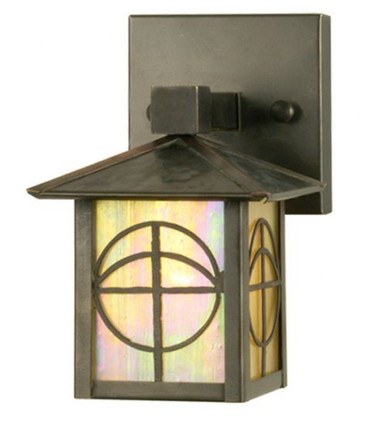 Seneca Circle Cross 1 Light Wall Sconce 8 x 5 Inches by Meyda Tiffany - 19869