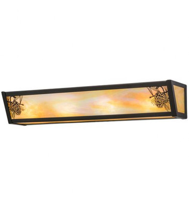Winter Pine 4 Light Bath Vanity 4.5 x 26 Inches by Meyda Tiffany - 153925