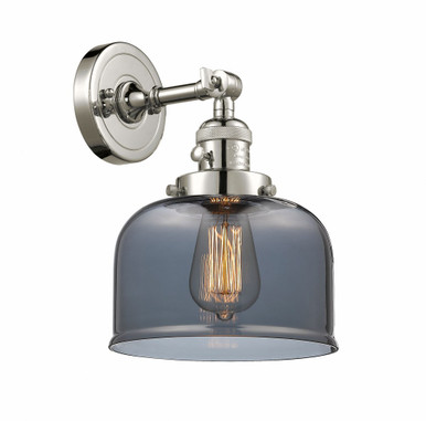 Bell 1 Light Adjustable Down Wall Sconce 12 and 8 Inch by Innovations - 203SW-PN-G73