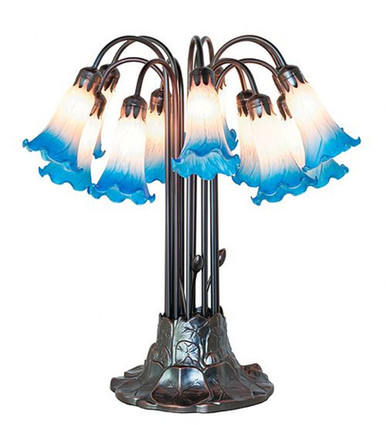 Pond Lily 12 Light Table Lamp 24 In H and 25 In W by Meyda Tiffany 273109 - 273109