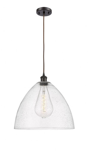 Bristol 1 Light Cord hung Pendant 17 Inch and 16 Inch Wide by Innovations - 516-1P-OB-GBD-164