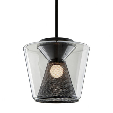 Berlin 14W 1 LED Medium Pendant by Troy - F5851-SBK