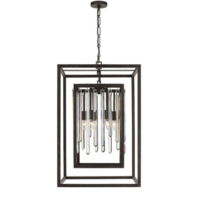 Hollis 6 Light Medium Chandelier by Crystorama - 8409-fb