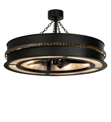 Golden Forge 8 Light Fandelier 25 In H and 45 In W by Meyda Tiffany - 234842