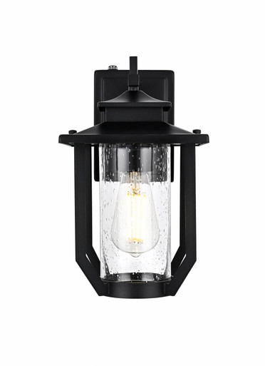 Wensley 1 Light Outdoor Wall Sconce 12.5 Inch Tall X 7 Inch Wide by Elegant - OD326W13BK