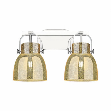 Pilaster II Bell 2 Light Bath Vanity 17 Inch Wide by Innovations - 423-2W-G412-6
