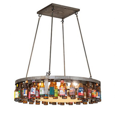 Beer:30 4 Light Pendant 48 Inches Tall and 42 Inches Wide by Meyda Tiffany - 258907