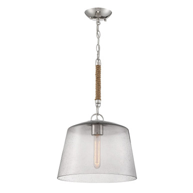 Windrush 1 Light Medium Medium Pendant by Designers Fountain - d210m-14p-pn