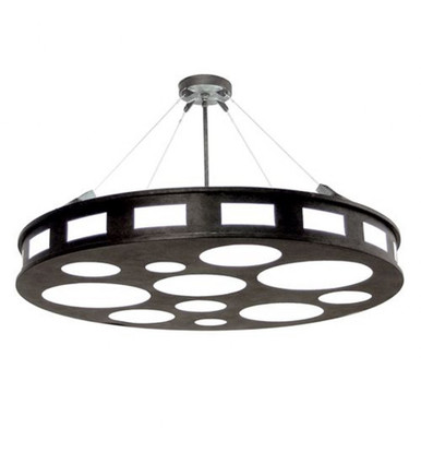 Geo 12 Light Semi Flush Mount 24 x 42 Inches by Meyda Tiffany - 120274