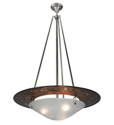 Metro Fusion Super Nova 3 Light Inverted Pendant 48 x 31 In by Meyda - 120906